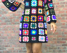 Load image into Gallery viewer, Promise - a granny square dress
