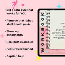 Load image into Gallery viewer, Workbook: Insta cro- pro! 500 + Insta ideas for the crocheter and designer
