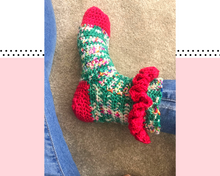 Load image into Gallery viewer, Festivities - crochet Socks
