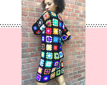Load image into Gallery viewer, Promise - a granny square dress
