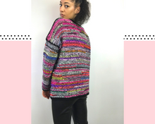 Load image into Gallery viewer, Example - a scrap yarn sweater crochet pattern
