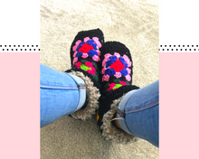 Load image into Gallery viewer, Snuggs - granny square slipper boots
